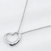 TIFFANY&Co. Open heart Necklace Elsa Peretti Silver925 heart 4.7g Women Used