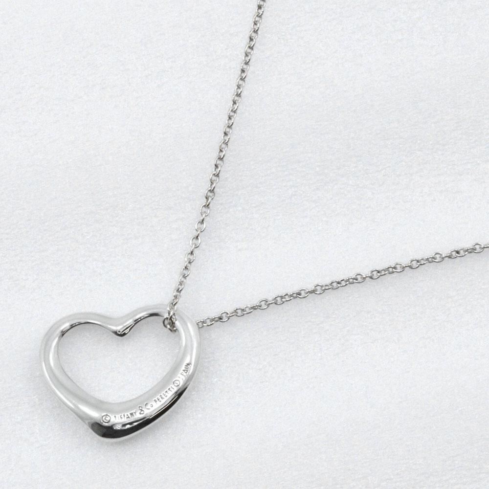 TIFFANY&Co. Open heart Necklace Elsa Peretti Silver925 heart 4.7g Women Used