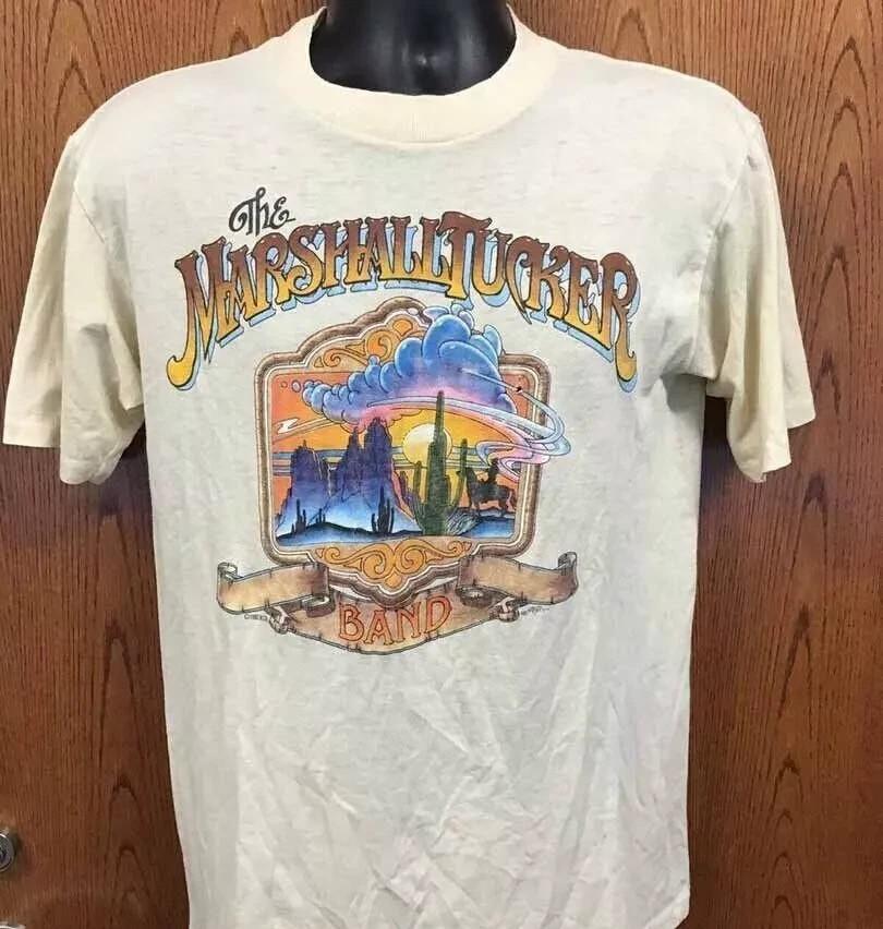 Винтажная футболка The Marshall Tucker Band Унисекс Концертные размеры от S до 5XL Унисекс Футболка S