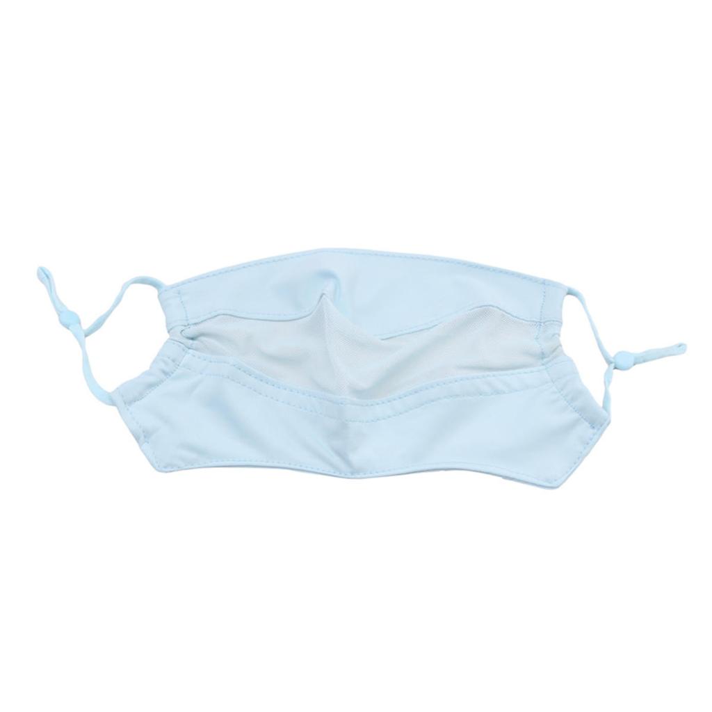Mesh Ice Silk Face Scarf Elastic Solid Color UV Protection Anti-uv Face Cover Face Mask  Scarves Sunscreen Veil Fishing