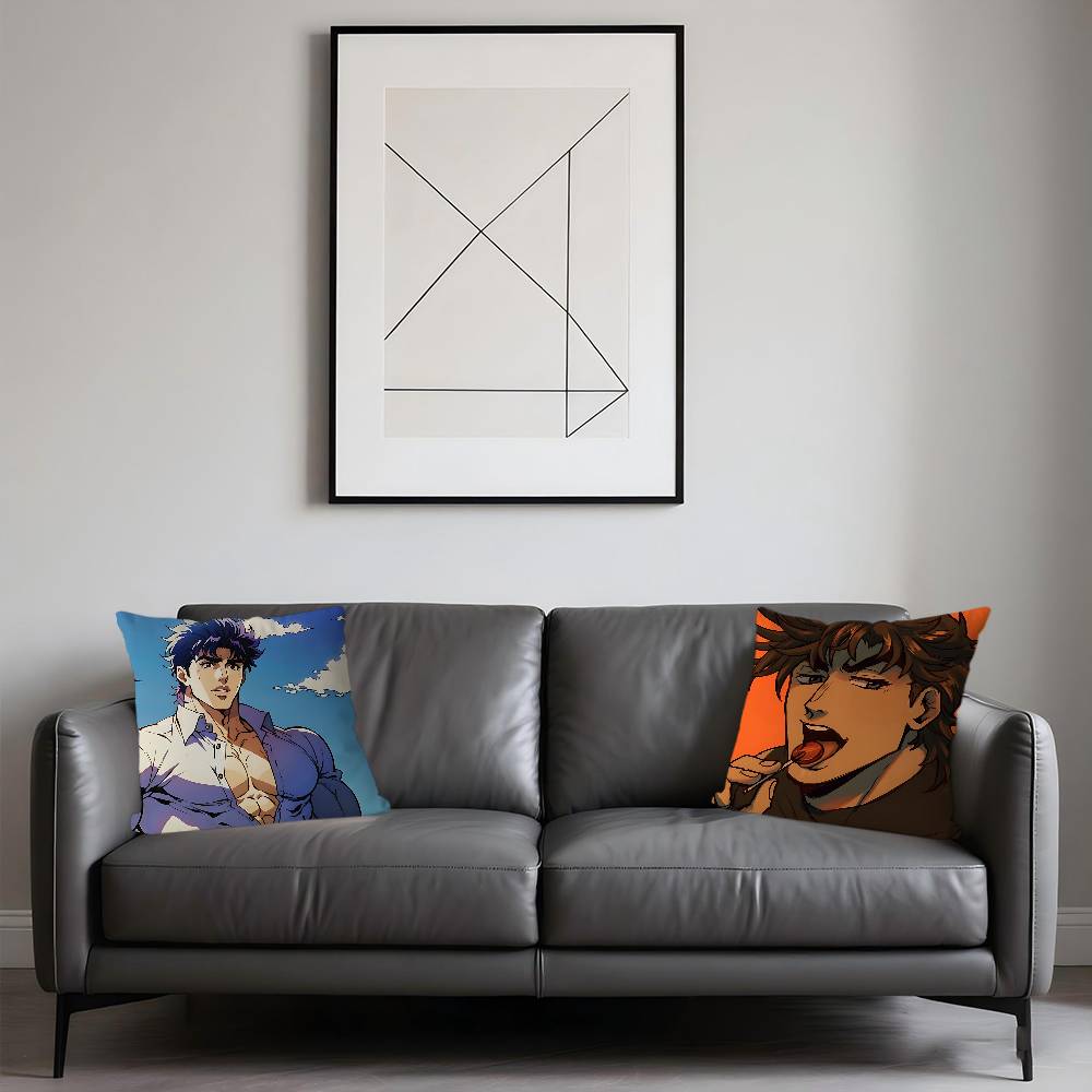 Joseph J-Joestar Cushion Cover Pillowcase Upholstery Sofa Throw Pillow Home Decor Pillowcas
