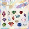 30 Pcs INS Cartoon Gemstone Sticker Pack Scrapbooking Material DIY Decorative Diary Album Aesthetic Stationery Labels Stickers