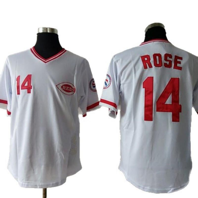 Maglia da Baseball Unisex Cincinnati Reds Edizione Fan Ricamata Top Sportivo Attività all'Aperto Abbigliamento Casual