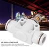2 Pcs White Air Speed Control Valve Quick Coupling Throttle Connector for Pneumatic Tool