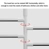 Wall Mounted Towel Bar Swivel Towel Rack Stainless Steel Towel Hanger 180° Rotation Space Saving Towel Rack for Bathroom