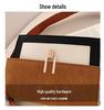Korean Style Frosted Fabric Color Block Shoulder Bag - Autumn/Winter Fashion