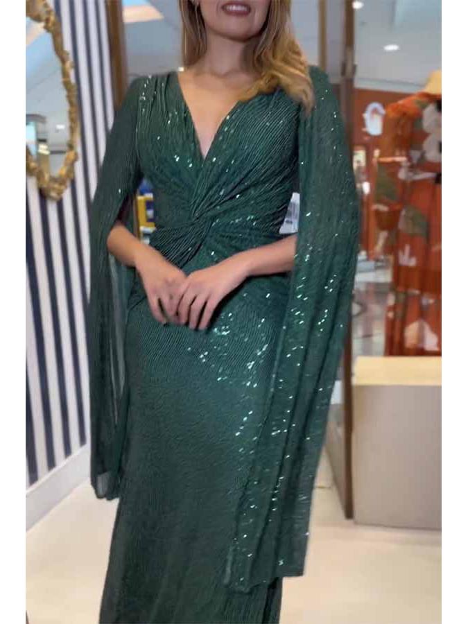 GA23108 European & American Sequin Party Dress - Casual, Loose, Sexy Fit
