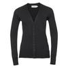 Russell Collection Ladies/Womens V-neck Knitted Cardigan