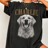 Individuelles Haustiergesicht Vintage Stil Shirt, Personalisiertes Hunde Foto T-Shirt, Geschenk für Hundemama, Einzigartiges Individuelles Hundeshirt, Haustier Gedenken, Hunde Gedenkgeschenk
