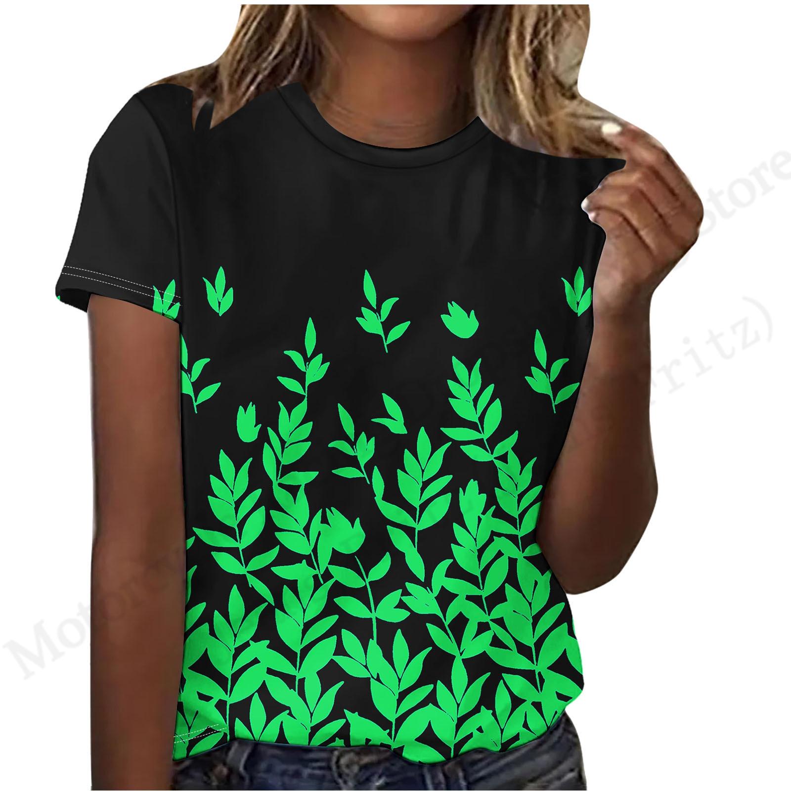 

Женская модная повседневная футболка с графическим 3D-принтом в винтажном стиле с цветочным узором, с круглым вырезом, оверсайз, с коротким рукавом, полосатые топы, футболки XL