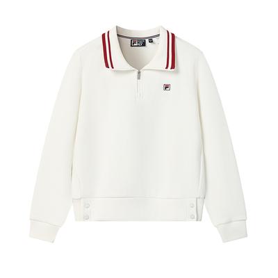 Heritage Simple Classic Fashion Casual Versatile Comfortable Pullover Sweatshirt Women Sweatshirt Cloud-Mushroom-White F11W618211FWT