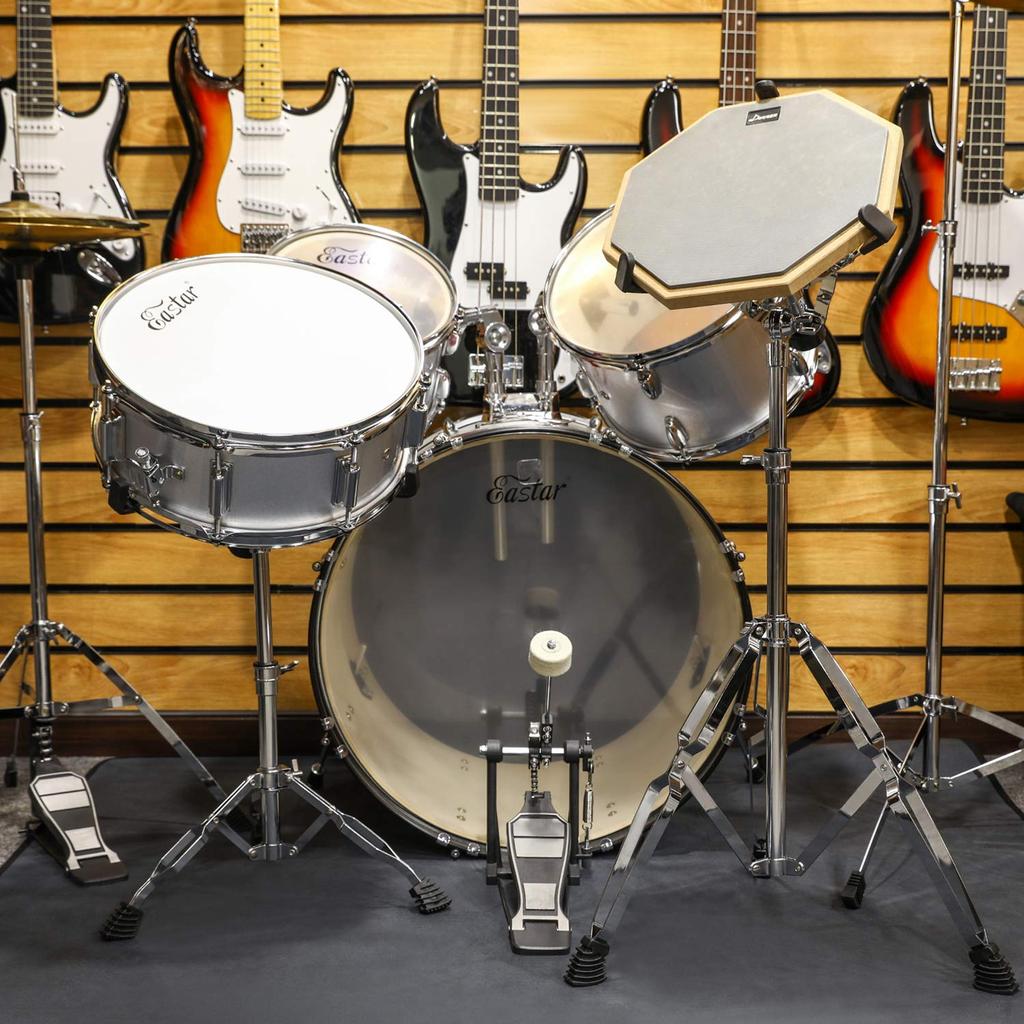 Donner Snare Stand Drum Stand Compatible with Stick Holder Made of Metal Height Adjustment 10" - 14" (Height 66cm-101cm)