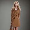 European-American Autumn/Winter Wool Coat, Plus Size, Korean Slim Fit Long Trench.
