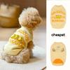 Pet Winter and Autumn Three-dimensional Banana Style Two-leg Sleeveless Sweater Pullover Dog Clothes Cute Color-matching Warm Two Feet