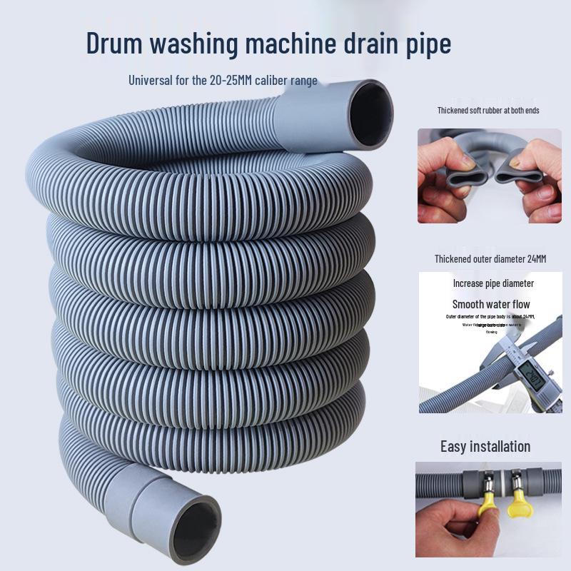 Washer Drain Hose Extension – Universal Soft Hose for Washers & Dishwashers