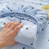 Double Layer Cotton Bed Sheet Full Wrap Mattress Protector Cover Soft Touch All Season Safe For Baby And Maternity