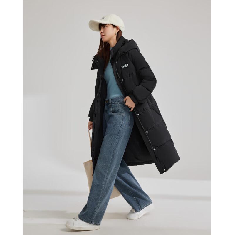 IEF Women's 2024 Winter Hooded Duck Down Long Coat