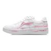 Li Ning Floating Boat Slip Resistant Abrasion Resistant Low Top Skateboard Shoes Unisex Pink AGCS419-1(Team34- )