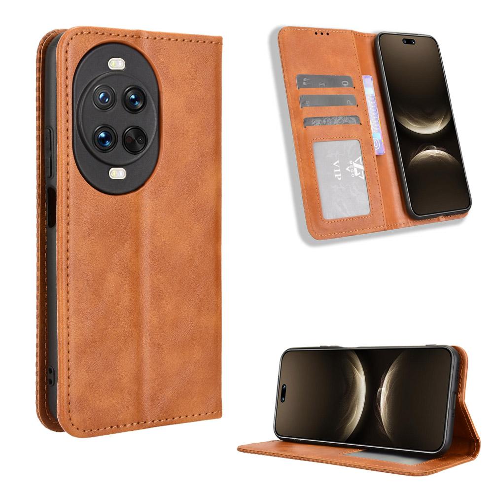 For Huawei nova 14 5G Leather Case Wallet Stand Retro Texture Phone Cover