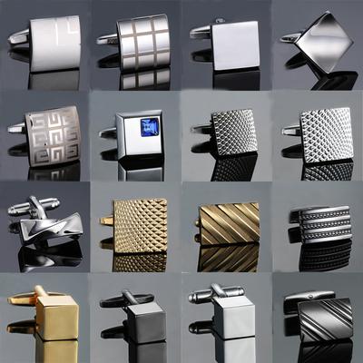 High Quality Novelty Cuff Links Copper Metal Laser Engraving Cufflinks Mans French Suit Accessories Jewellery