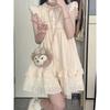 Sweet Little Flying Sleeve Dress Temperament New Women's Summer Small Fugitive Princess Chic Puffy Short Dress
