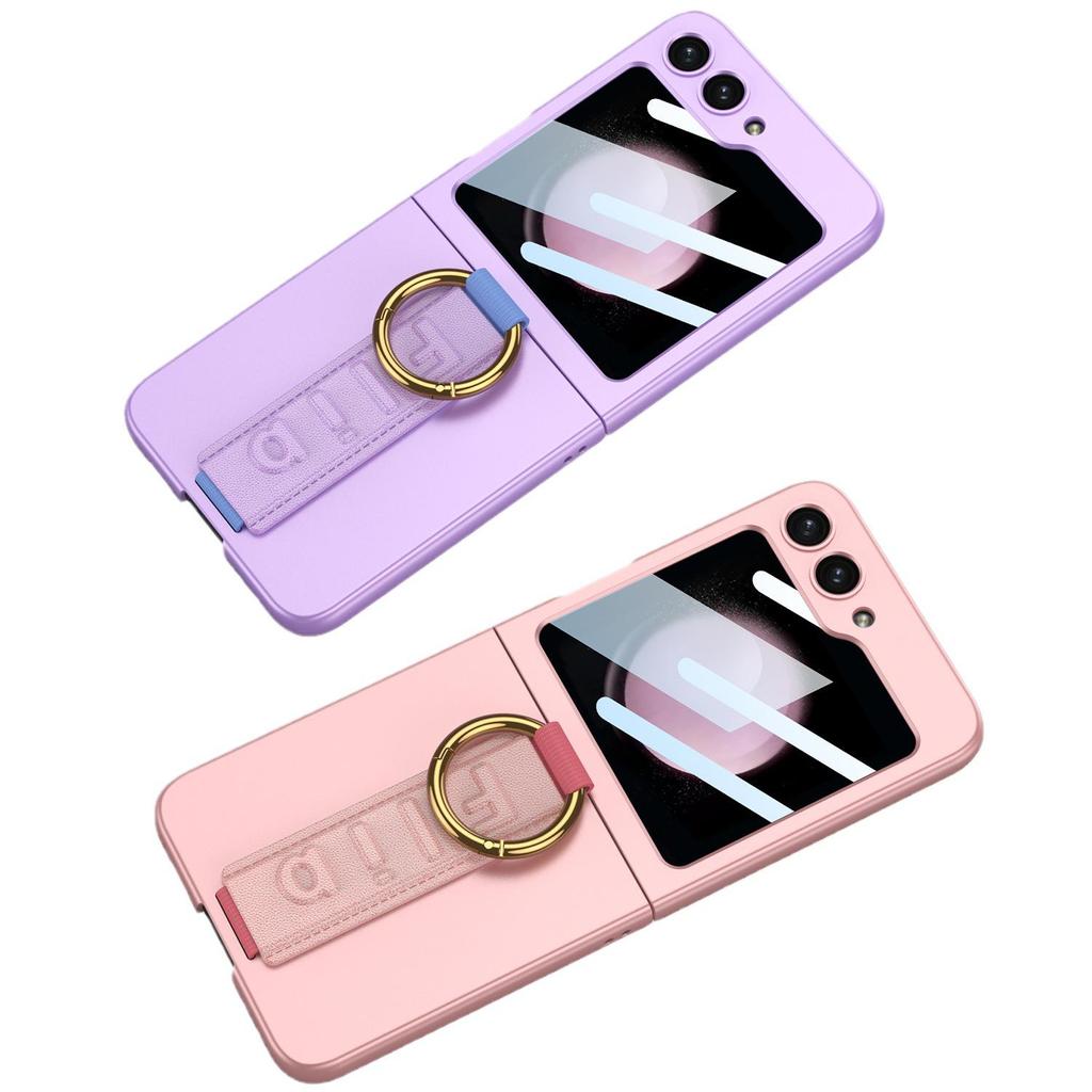 Samsung Flip5 Ultra-thin Drop-proof Case with Wrist Strap for Foldable Screen