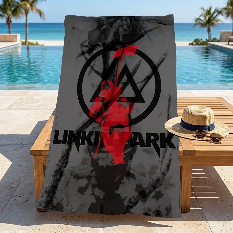 Linkin Park Stylish Digital Printing Beach Towel Quickdrying Absorbent Blanket For Beach Pool Gym Travel Christmas Gift C92234
