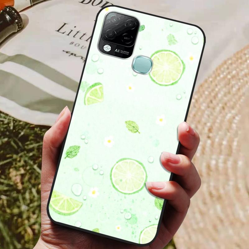 For Infinix Hot 10T Case Phone Cover Soft Silicone TPU Back Cases for Infinix Hot 10S NFC Case X689 Coques Hot10T  Hot10S Fundas