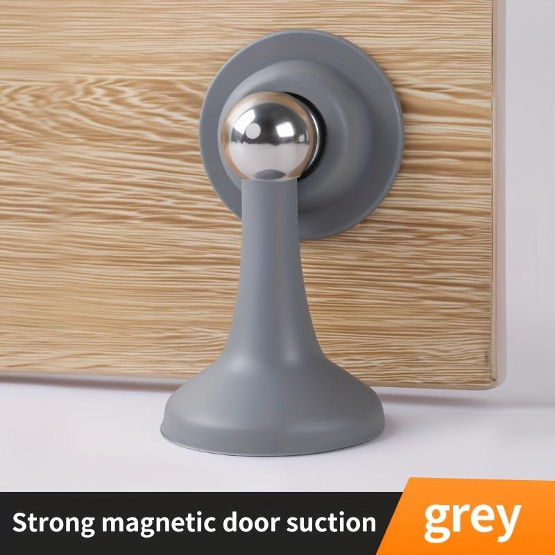 

Magnetic Door Stopper - No-Drill Strong Magnetic Door Holder with Windproof & Silent Design, Durable Plastic for Home Office Bathroom Door Protection 1pc сірий