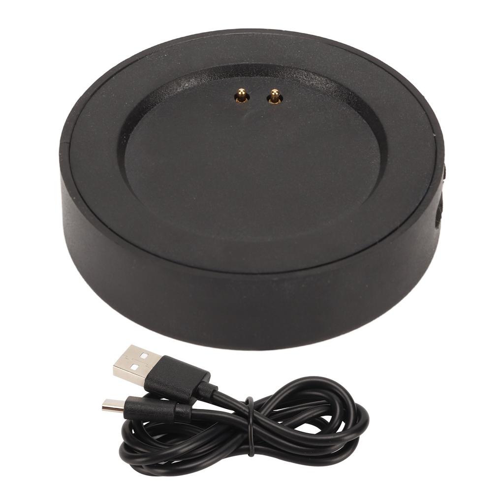 Chytré hodinky Magnetická nabíječka Náhradní nabíjecí kabel USB Nabíjecí dok pro Realme Watch T1 Černá