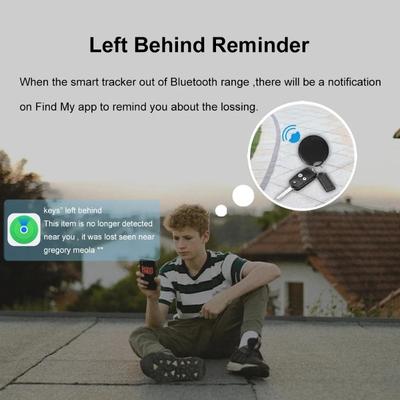 Rechargeable GPS Tracker for iOS – Mini AirTag-Style Device for Pets, Kids & Keys (Apple Find My Network)