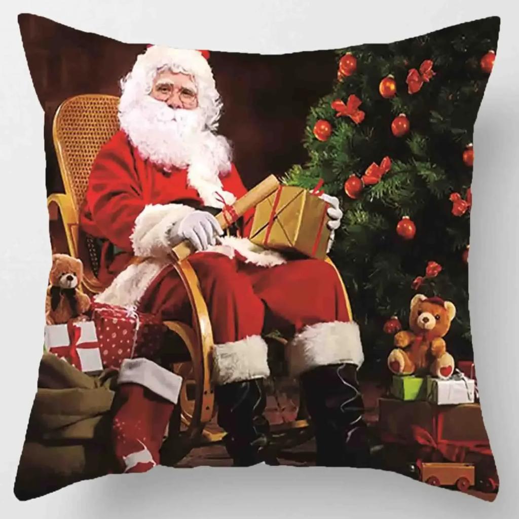 Christmas Cushion Pillowcase Ornaments Suitable For Home Navidad Noel Christmass Gifts Ornaments