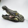 Pond Garden Outdoor Pool Floating Animal Animal Figurines Crocodile Head Simulation Decoration