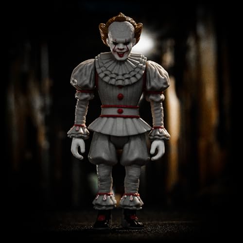 52TOYS 3.75" Series IT Pennywise (2017) Action Figure, IT Chapter Two Official Collaboration Merchandise, Includes Detachable Accessories, PVC, 3.75-i