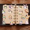 50 Transparent Cartoon Versatile Kitten Sticker Pack Waterproof Transparent PET Manual Material Decorative Guitar Notebook