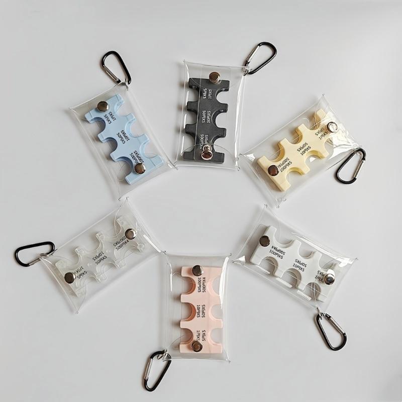 Portachiavi trasparente porta monete organizer porta monete portafoglio porta monete yen giapponesi portafoglio borsa porta soldi custodie per carte