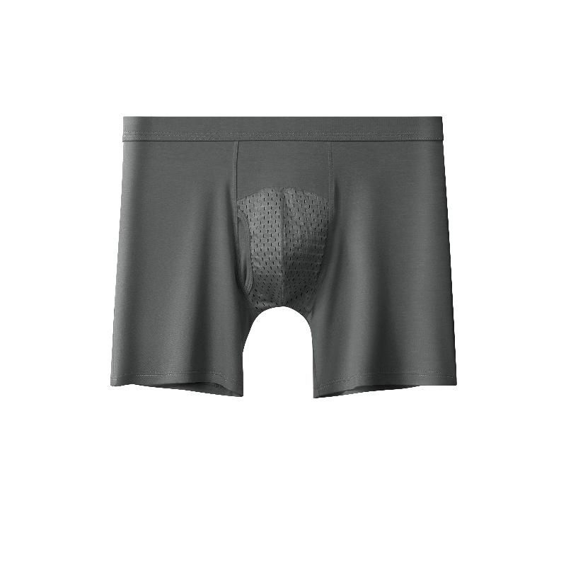 Extended Anti Wear Leg Men's Underwear for Sports Fitness Running Comfortable Breathable Mid Waist Men's Flat Angle Underpants