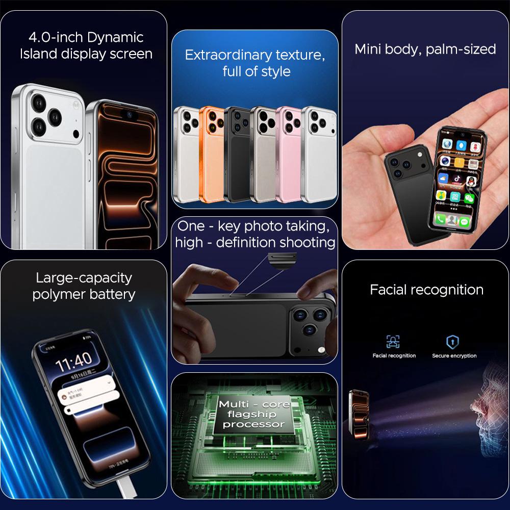 Creative Fashion I17mini XS17Pro: New 2026 Compact Smartphone for Kids