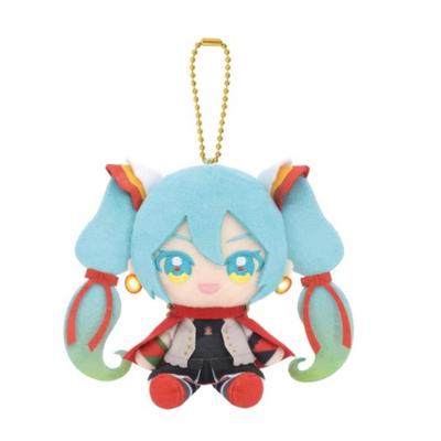 Gundam 45. Jubiläum x Hatsune Miku Hatsune Miku x Mobile Fighter G Gundam Chibi Plüschtier zum Hinsetzen Maskottchen