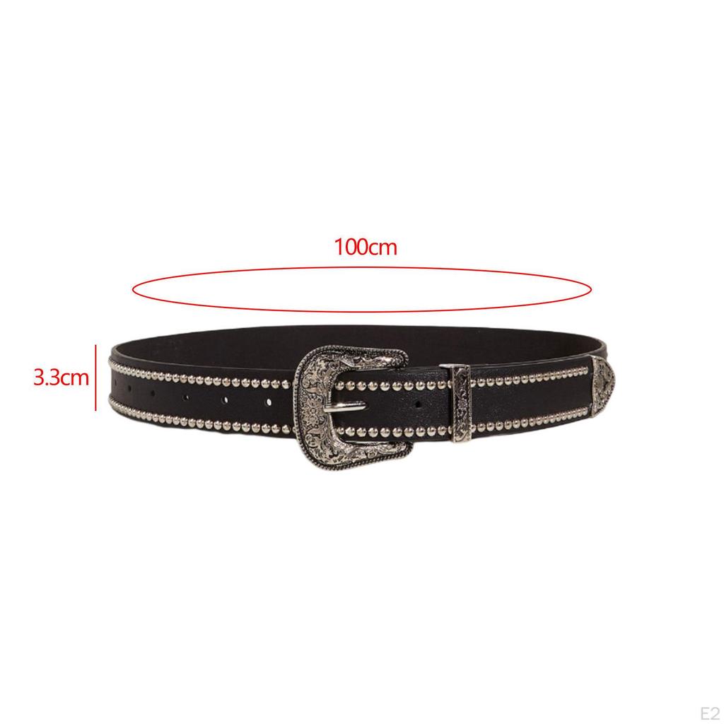Women Waist Belt Ladies Belts Adjustable Decorative Dress Eyelet PU Leather for