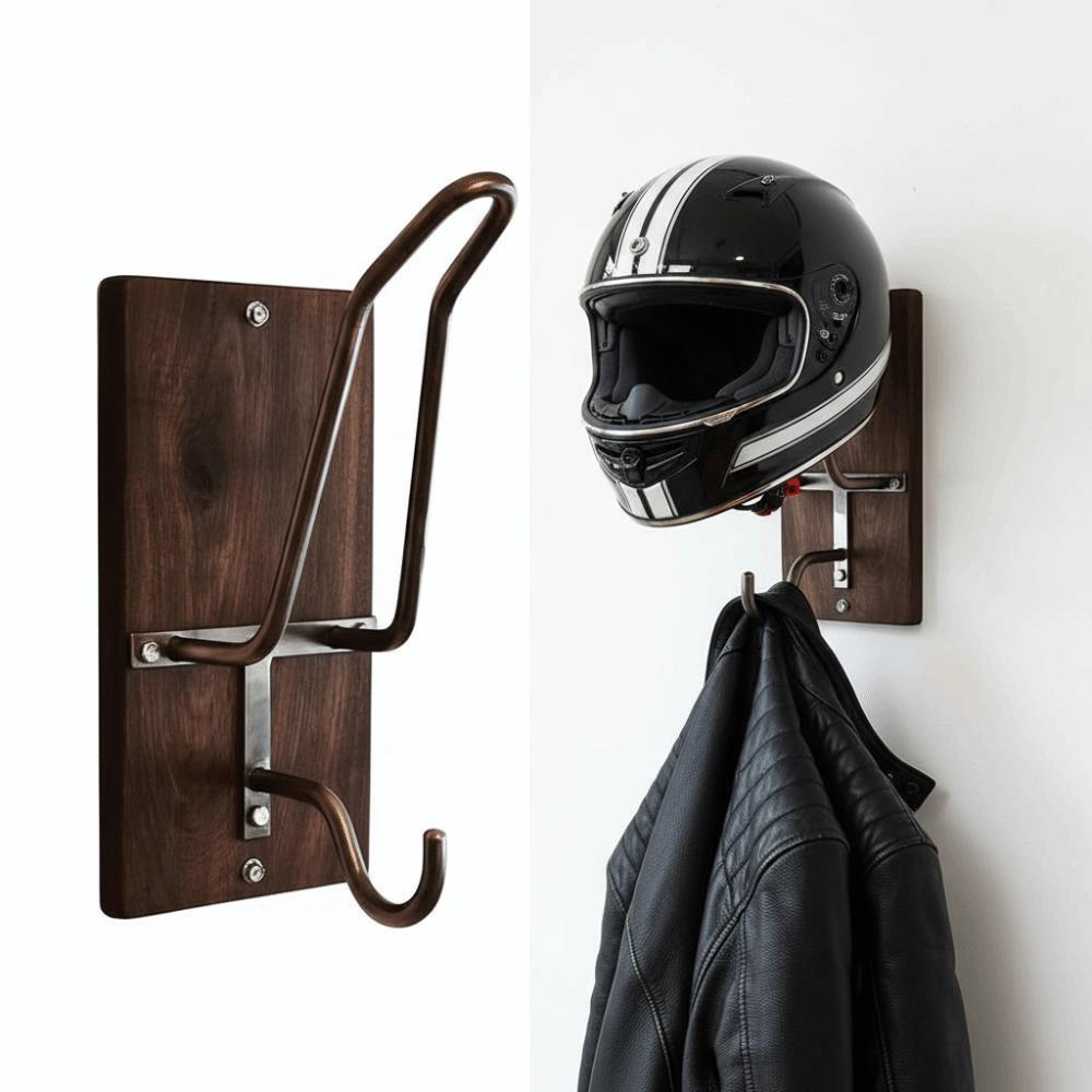 Multi-functional Wall Mount Rack with Screws Helmet Hanger Helmet Hook Various Helmets