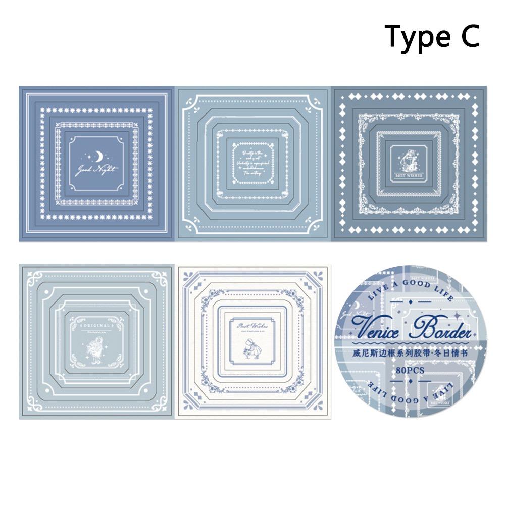 

80Pcs/Roll DIY Adhesive Stickers Ins Style Diary Decals Artistic Scrapbooking Decals