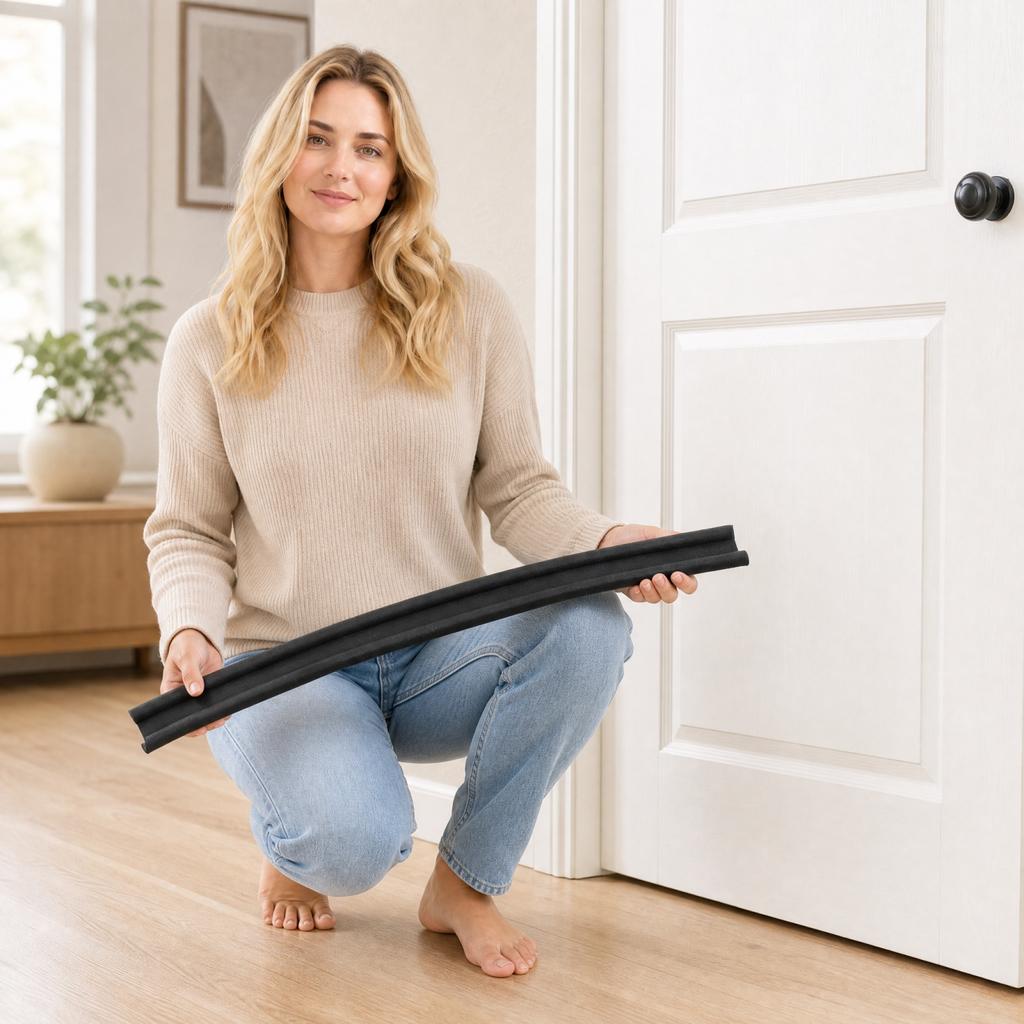 Door Bottom Strip Soundproof Window Stopper Weatherstripping Tape for Door Window Insulation Cuttable Foldable