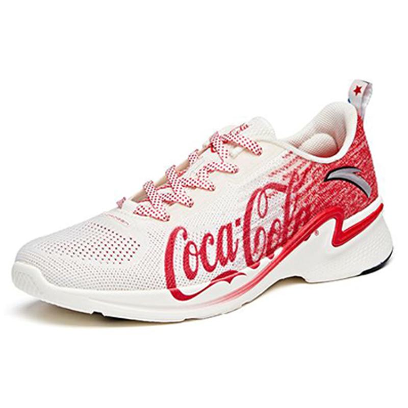 Coca Cola x Anta Hydrogen Run II Abrasion Resistant Breathable Low Top Running Shoes Women's Red White Sneakers 122025540-9