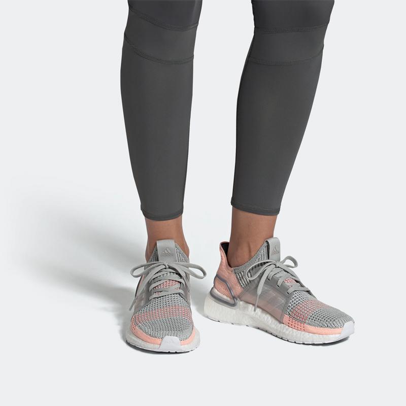 New Adidas Ultra Boost 19 Grey Two Clear Orange Women's B75881