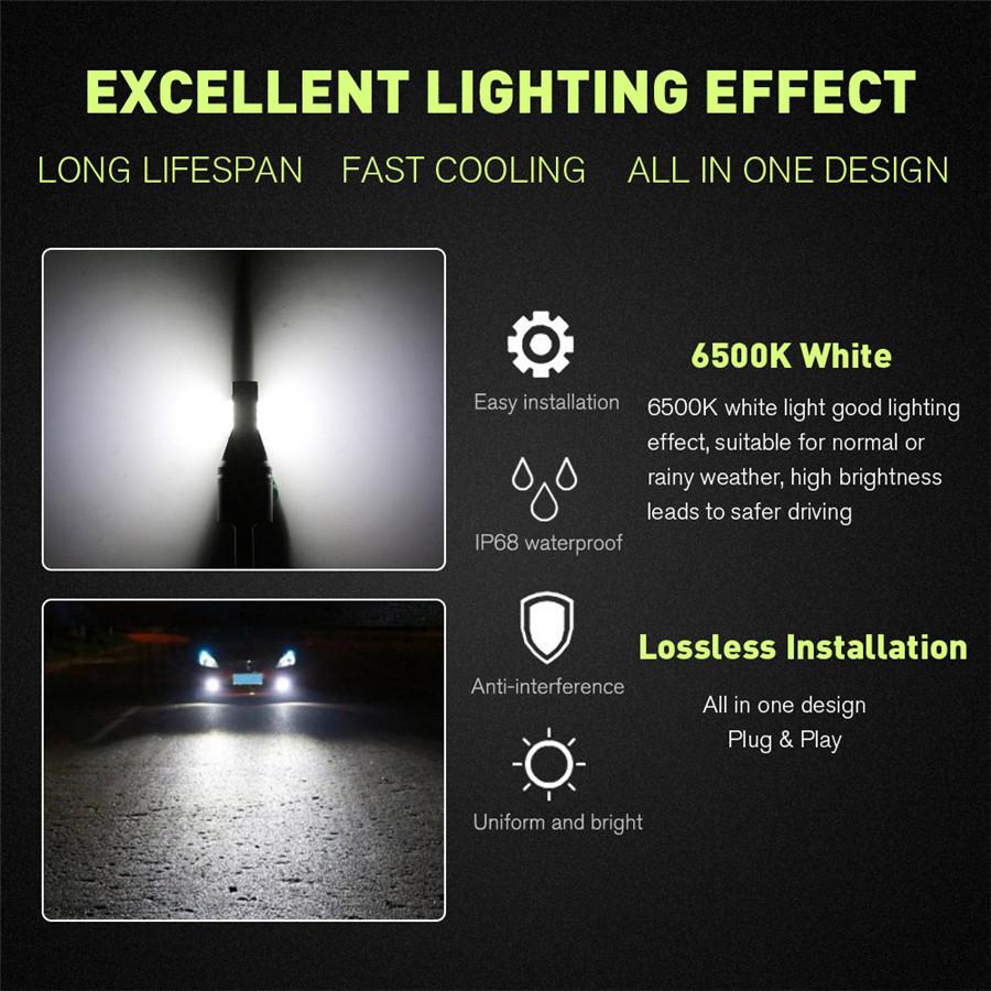 160W H1 Led Bulbs For Cars Daytime Driving Fog Lights CSP Chip Super Bright 6000K White Lighting High Power