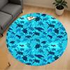 1pc Turtle Ocean Round Chair Mat Area Rug - Non-Slip, Floor Mat for Office, Bedroom, and Indoor Decor C1118216