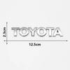 3D ABS TOYOTA Letters Emblem Rear Trunk Badge Logo Nameplate Sticker Black Chrome for Corolla Camry RAV4 Yaris Highlander Hilux SH7