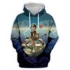 Bluza z kapturem zespołu Gorillaz z nadrukiem 3D dla dzieci, casualowa, oversize, Y2k, Harajuku, top z kapturem, bluza z kapturem dla chłopców