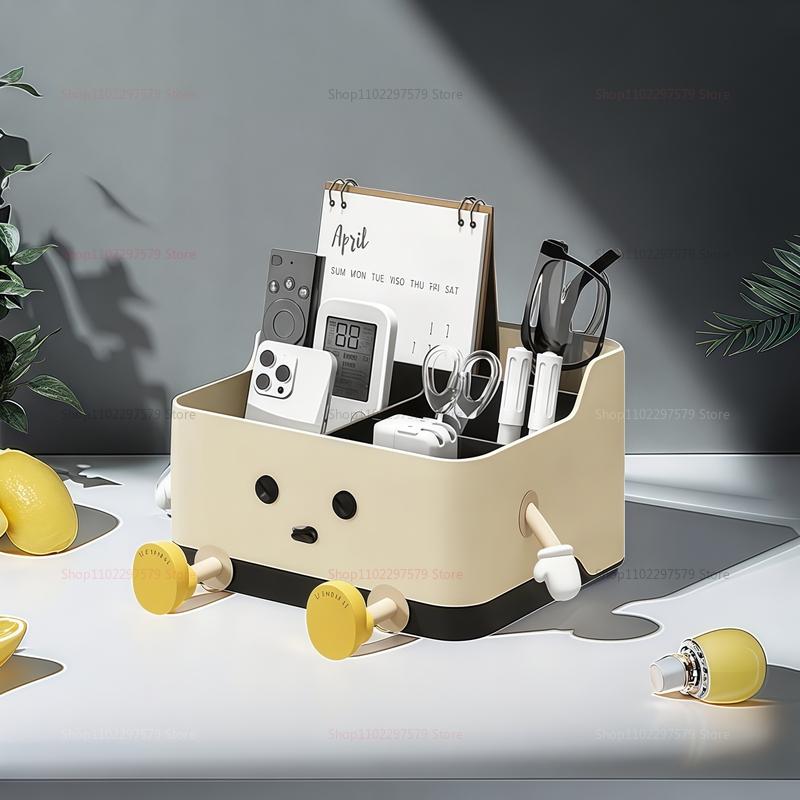Desktop Storage Box Living Room Remote Control Miscellaneous Organizer Box Makeup Organizer Office Desk Stationery Organizer